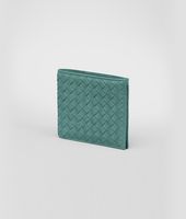 Bottega Veneta® Menthe Intrecciato Washed Lambskin Wallet Bottega Veneta® Menthe Intrecciato Washed Lambskin Wallet