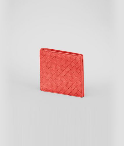 BOTTEGA VENETA - New Red Intrecciato VN Wallet