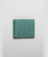 Bottega Veneta® Menthe Intrecciato Washed Lambskin Wallet Bottega Veneta® Menthe Intrecciato Washed Lambskin Wallet