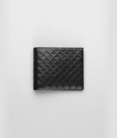 Bottega Veneta® Nero Intreccio Scolpito Spazzolato Wallet Bottega Veneta® Nero Intreccio Scolpito Spazzolato Wallet