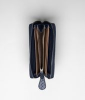 Bottega Veneta® Prusse Électrique Madras Sfumato Zip Around Wallet Bottega Veneta® Prusse Électrique Madras Sfumato Zip Around Wallet