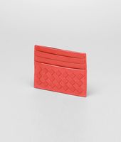 Bottega Veneta® New Red Intrecciato VN Card Case Bottega Veneta® New Red Intrecciato VN Card Case