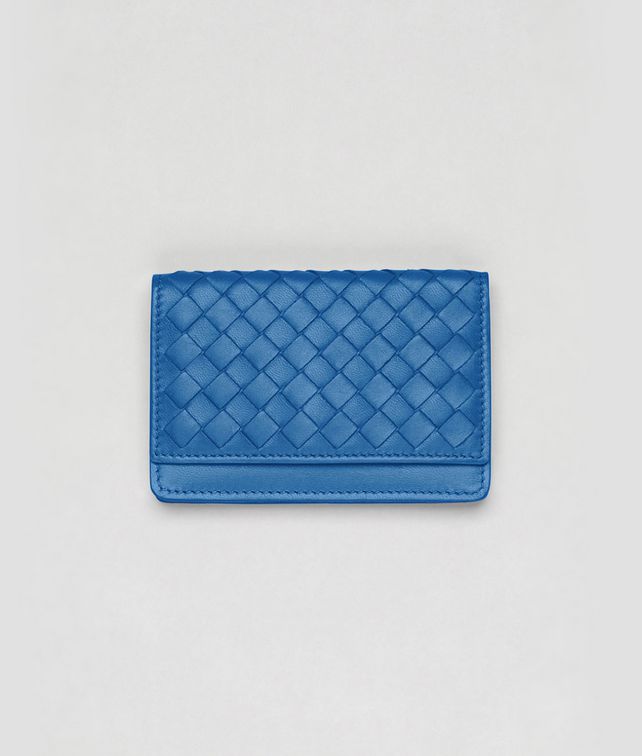 BOTTEGA VENETA Porta Carte Électrique in Nappa Intrecciata Portafoglio Mini o Portamonete D fp
