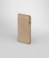 Bottega Veneta® Walnut Intrecciato Nappa Zip Wallet Bottega Veneta® Walnut Intrecciato Nappa Zip Wallet