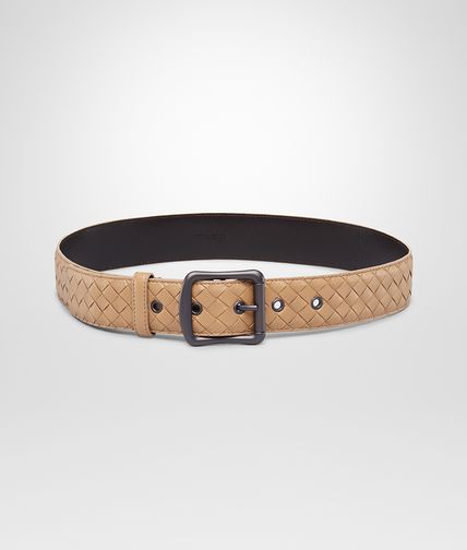 BOTTEGA VENETA - Gürtel aus Nappaleder Intrecciato Walnut