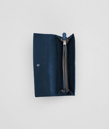 BOTTEGA VENETA - Électrique Intrecciato Washed Lambskin Continental Wallet