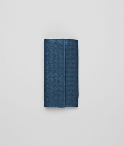 BOTTEGA VENETA - Électrique Intrecciato Washed Lambskin Continental Wallet