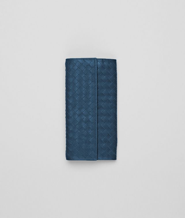 BOTTEGA VENETA Électrique Intrecciato Washed Lambskin Continental Wallet Continental Wallet D fp