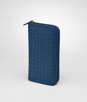 Bottega Veneta® Électrique Intrecciato VN Zip Around Wallet Bottega Veneta® Électrique Intrecciato VN Zip Around Wallet