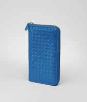 Bottega Veneta® Électrique Intrecciato VN Zip Around Wallet Bottega Veneta® Électrique Intrecciato VN Zip Around Wallet