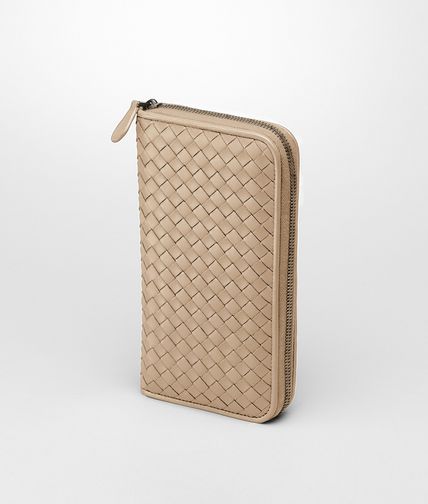 BOTTEGA VENETA - WALNUT INTRECCIATO NAPPA DOCUMENT CASE