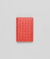 Bottega Veneta® New Red Intrecciato VN Card Case Bottega Veneta® New Red Intrecciato VN Card Case