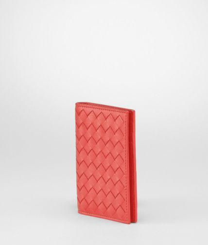 BOTTEGA VENETA - New Red Intrecciato VN Card Case