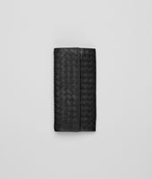 Bottega Veneta® Nero Intrecciato Washed Lambskin Continental Wallet Bottega Veneta® Nero Intrecciato Washed Lambskin Continental Wallet