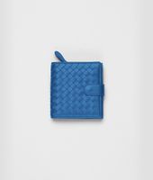 Bottega Veneta® Électrique Intrecciato Nappa French Flap Wallet Bottega Veneta® Électrique Intrecciato Nappa French Flap Wallet
