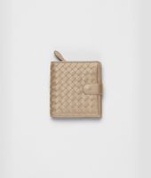Bottega Veneta® Walnut Intrecciato Nappa French Flap Wallet Bottega Veneta® Walnut Intrecciato Nappa French Flap Wallet