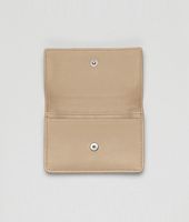 Bottega Veneta® Walnut Intrecciato Nappa Card Case Bottega Veneta® Walnut Intrecciato Nappa Card Case