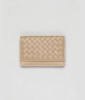 Bottega Veneta® Walnut Intrecciato Nappa Card Case Bottega Veneta® Walnut Intrecciato Nappa Card Case