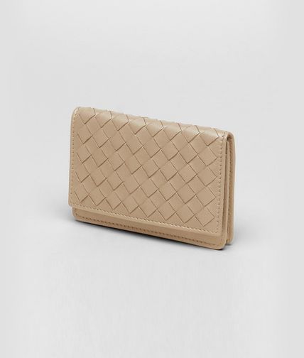 BOTTEGA VENETA - Kartenetui aus Nappaleder Intrecciato Walnut