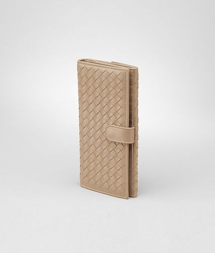 BOTTEGA VENETA - Continental Portemonnaie aus Nappaleder Intrecciato Walnut