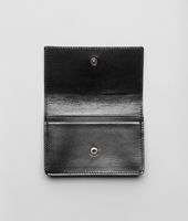 Bottega Veneta® Nero Intreccio Scolpito Spazzolato Card Case Bottega Veneta® Nero Intreccio Scolpito Spazzolato Card Case