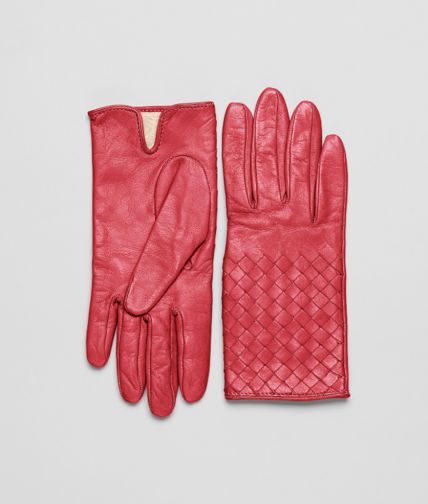 BOTTEGA VENETA - Handschuhe aus weichem Nappaleder Fraise