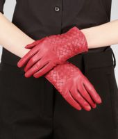 Bottega Veneta® Fraise Intrecciato Nappa Gloves Bottega Veneta® Fraise Intrecciato Nappa Gloves
