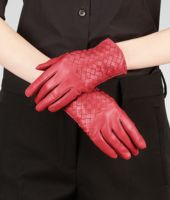 Bottega Veneta® Fraise Intrecciato Nappa Gloves Bottega Veneta® Fraise Intrecciato Nappa Gloves