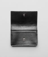 Bottega Veneta® Edoardo Nero Intreccio Scolpito Spazzolato Card Case Bottega Veneta® Edoardo Nero Intreccio Scolpito Spazzolato Card Case