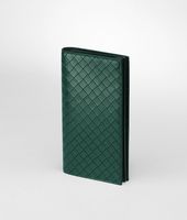 Bottega Veneta® Menthe Nero Intreccio Scolpito Spazzolato Continental Wallet Bottega Veneta® Menthe Nero Intreccio Scolpito Spazzolato Continental Wallet