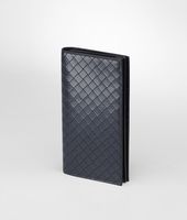 Bottega Veneta® Prusse Nero Intreccio Scolpito Spazzolato Continental Wallet Bottega Veneta® Prusse Nero Intreccio Scolpito Spazzolato Continental Wallet