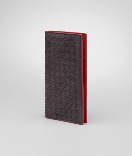 BOTTEGA VENETA - Moro Fraise Intrecciato Washed Vintage Continental Wallet