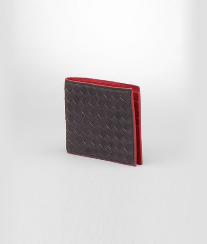 BOTTEGA VENETA - Moro Fraise Intrecciato Washed Vintage Wallet