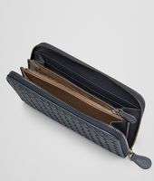 Bottega Veneta® Prusse Intrecciato Vachette Zip Around Wallet Bottega Veneta® Prusse Intrecciato Vachette Zip Around Wallet