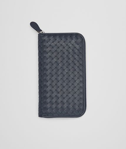 BOTTEGA VENETA - Prusse Intrecciato Vachette Zip Around Wallet
