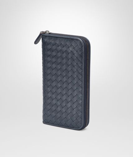 BOTTEGA VENETA - Prusse Intrecciato Vachette Zip Around Wallet