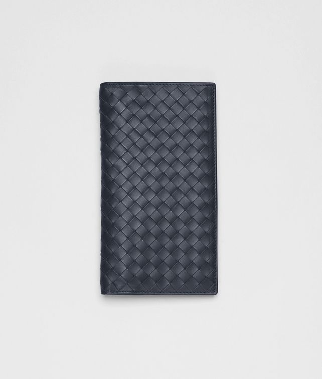 BOTTEGA VENETA Continental Portemonnaie aus Vachetteleder Intrecciato Prusse Continental Portemonnaie U fp