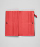 Bottega Veneta® New Red Intrecciato Nappa Continental Wallet Bottega Veneta® New Red Intrecciato Nappa Continental Wallet