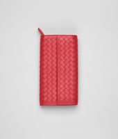 Bottega Veneta® Continental Portemonnaie aus Nappaleder Intrecciato Fraise Bottega Veneta® Continental Portemonnaie aus Nappaleder Intrecciato Fraise