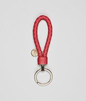 Bottega Veneta® Fraise Intrecciato Nappa Key Ring Bottega Veneta® Fraise Intrecciato Nappa Key Ring