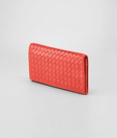 Bottega Veneta® New Red Intrecciato VN Continental Wallet Bottega Veneta® New Red Intrecciato VN Continental Wallet