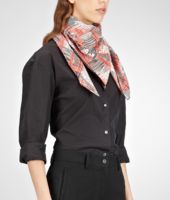 Bottega Veneta® Rose Red Silk Scarf Bottega Veneta® Rose Red Silk Scarf