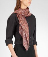 Bottega Veneta® Laquer Orange Satin Scarf Bottega Veneta® Laquer Orange Satin Scarf