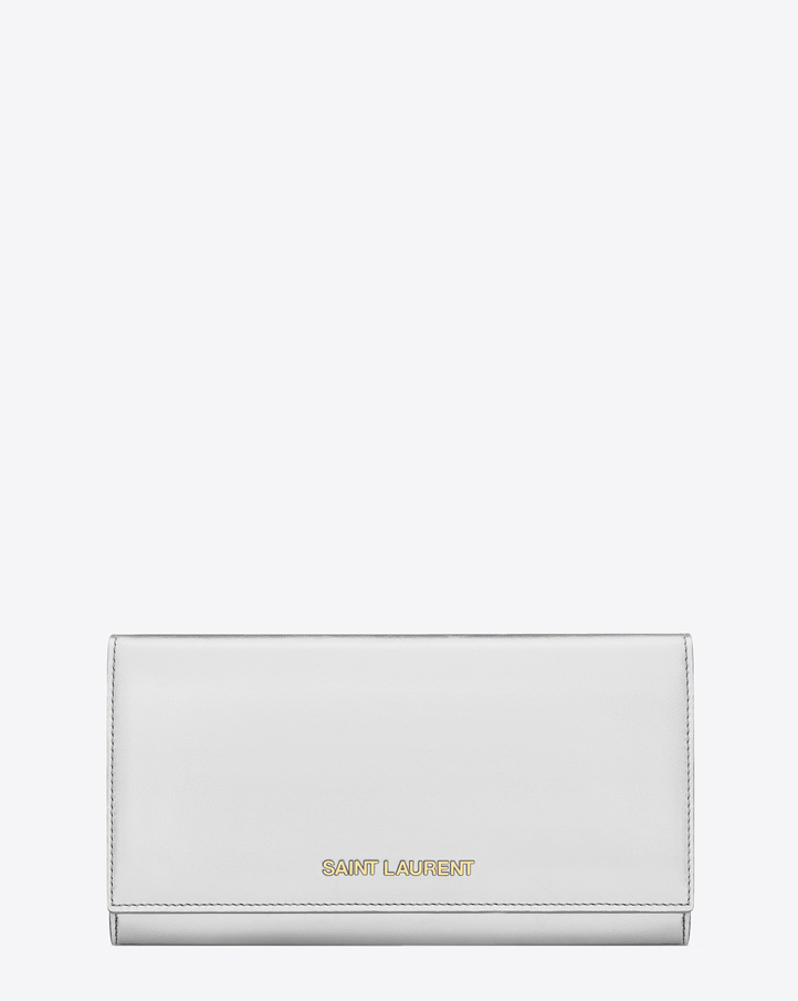 Saint Laurent Classic Large Letters Saint Laurent Flap Wallet In ...  