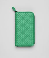 Bottega Veneta® Trèfle Intrecciato Nappa Zip Around Wallet Bottega Veneta® Trèfle Intrecciato Nappa Zip Around Wallet