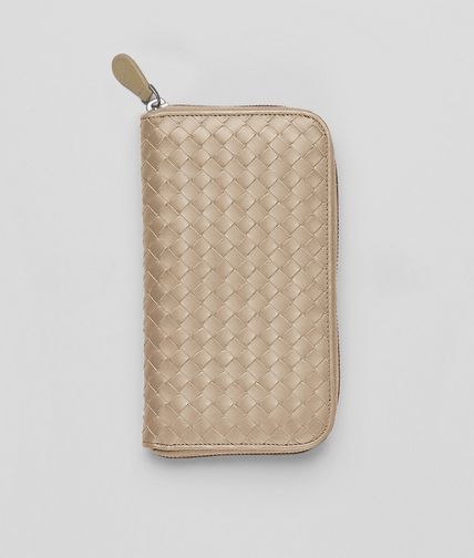 BOTTEGA VENETA - Walnut Intrecciato VN Zip Around Wallet