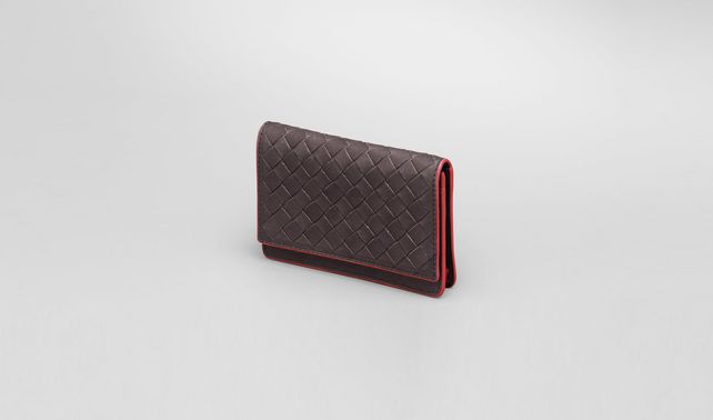 BOTTEGA VENETA - Moro Fraise Intrecciato Washed Vintage Card Case