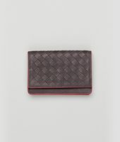 Bottega Veneta® Moro Fraise Intrecciato Washed Vintage Card Case Bottega Veneta® Moro Fraise Intrecciato Washed Vintage Card Case