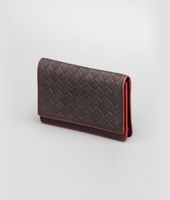 Bottega Veneta® Moro Fraise Intrecciato Washed Vintage Card Case Bottega Veneta® Moro Fraise Intrecciato Washed Vintage Card Case
