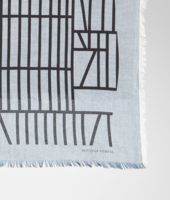 Bottega Veneta® Nile Black Cotton Scarf Bottega Veneta® Nile Black Cotton Scarf